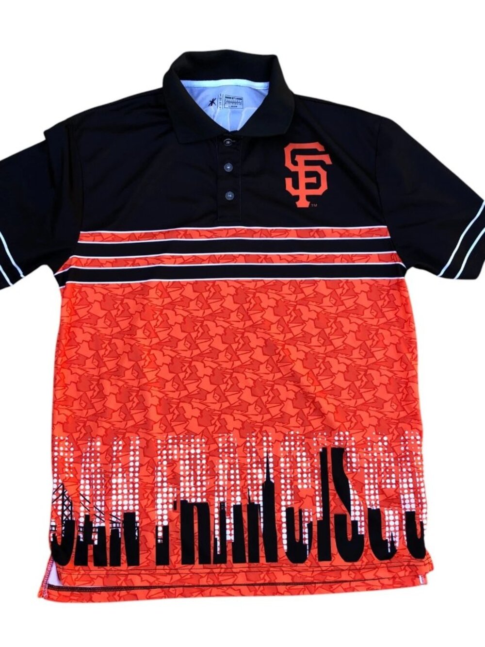 KLEW San Francisco Giants Polo Shirt Men's LG MLB Moisture Wicking Top